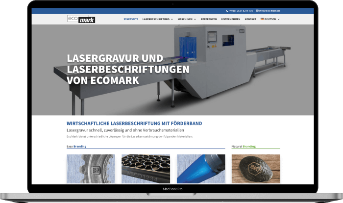 EcoMark GmbH Website