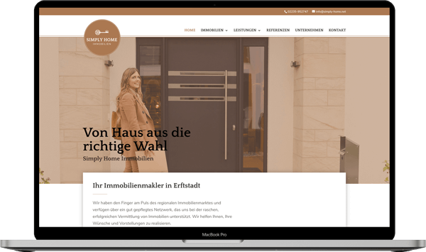 Simply Home Immobilien Website