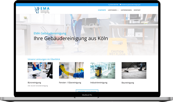 EMA Gebaeudereinigung Webdesign