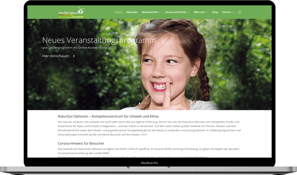 NaturGut Ophoven Webdesign