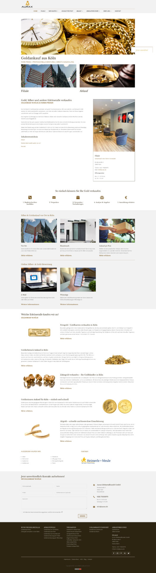 Aurax Website